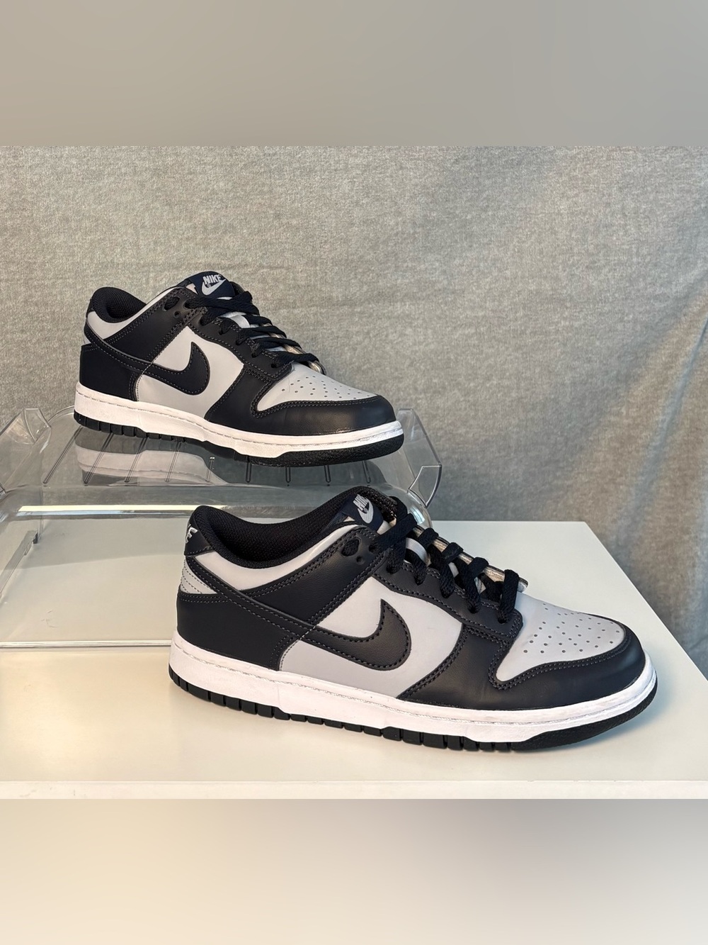 Nike Dunk Low Black Grey White Boys 6.5Y / Women’s 8